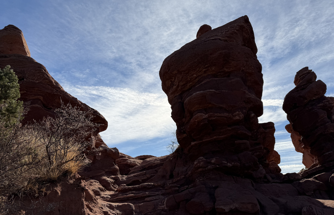 Garden of the Gods red rock formations from the December photo set