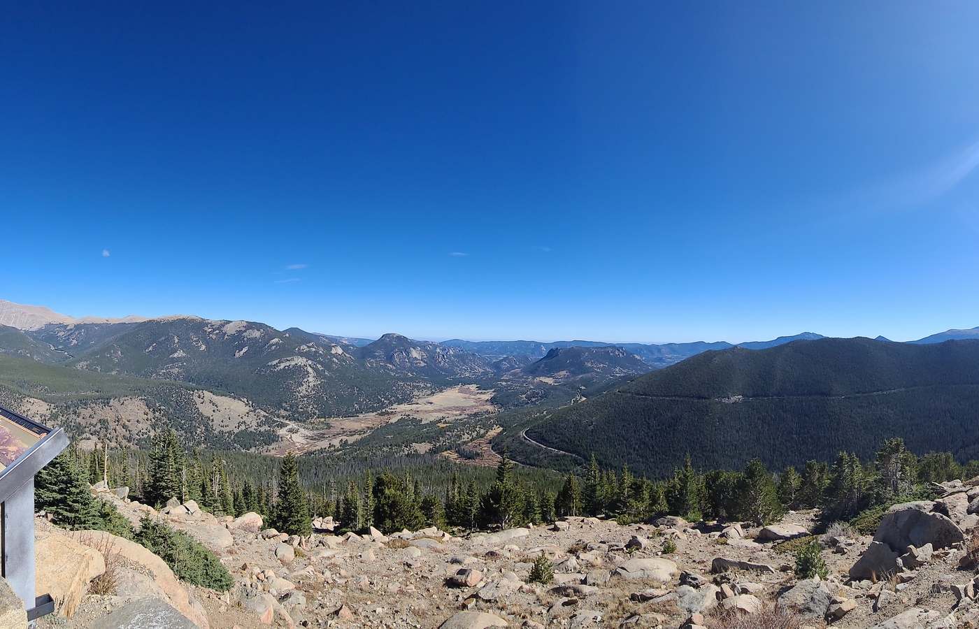 Mountain panorama from the Estes Park trip